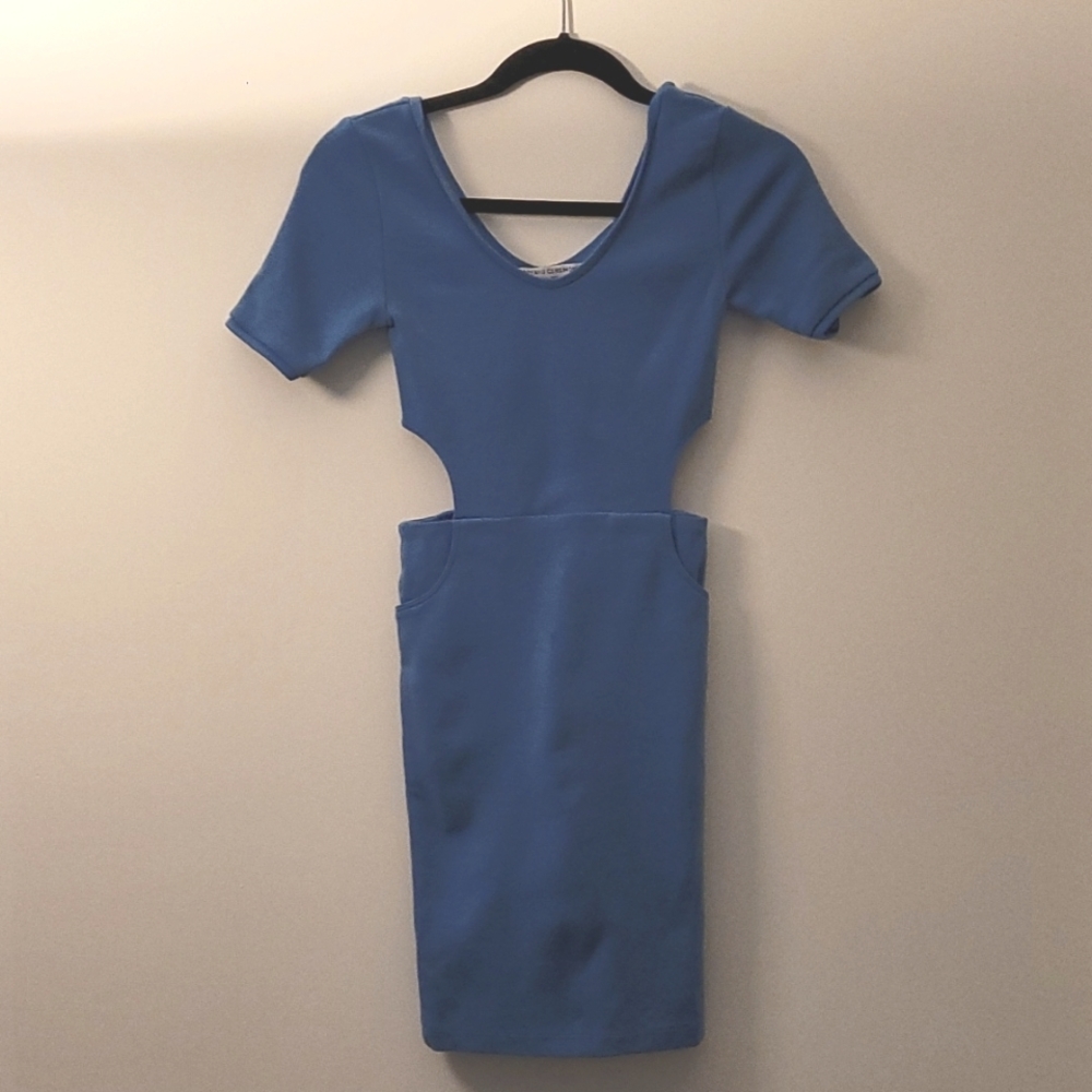 Opening Ceremony - Baby Blue Body Con Cut Out Dress Sz S
